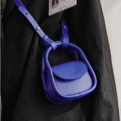 Niche design bag female 2021 Klein blue mini headphone bag messenger lipstick bag