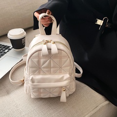Mini mochila de hilo bordado Lingge, mochila escolar de otoño e invierno para mujer NHGN586219
