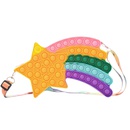 Large silicone mobile phone bag childrens oneshoulder press star rainbow bagpicture10