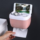 punchfree waterproof box roll paper tube household toilet paper box toilet paper rackpicture9