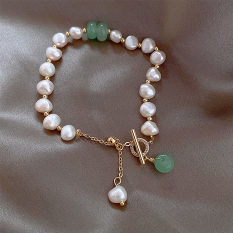 Bijoux de bracelet de boucle de perle de couleur contrastante baroque's discount tags