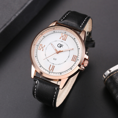 Trendy fashionable simple men's contrast color casual watch