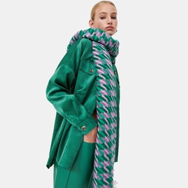 WomenS Streetwear Lattice Imitation cashmere Tassel Winter Scarvespicture19
