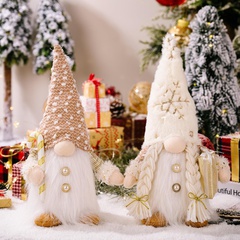 Christmas Fashion Snowflake Cloth Polyester Party Ornaments 1 Piece