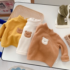 Cute Solid Color Polyester Hoodies & Knitwears