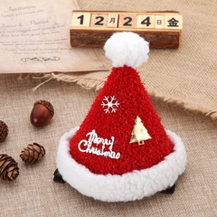 Christmas Cute Christmas Hat Letter Snowflake Alloy Plush Party Costume Props 1 Piece