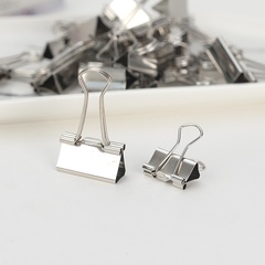 19mm nickel-plated silver long tail clip office ticket clip dovetail clip wholesale