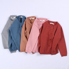 Fashion Solid Color Patchwork 100% Cotton Hoodies & Knitwears