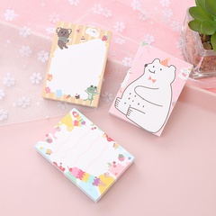 Cute Creative Bear Note Paper Tearable Stationery Notebook