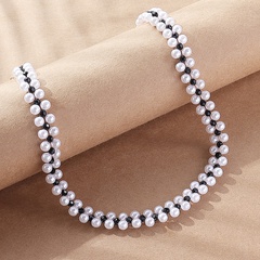 Fashion Geometric Imitation Pearl Beaded Women'S Necklace 1 Piece