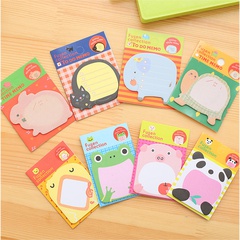 Cute Cartoon Animal Sticky Notes Message Sticker Student Creative Stationery Wholesale