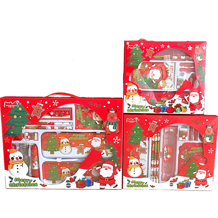 Wholesale New Christmas Student Stationery Gift Box Set Children's  Christmas Small Gifts Present Prize Portable Six-Piece Set - Nihaojewelry