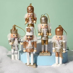 Cute Cartoon Wooden Home Furnishings Decorations Christmas Tree Pendant