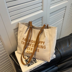 Women'S Medium Summer Pu Leather Letter Fashion Square Zipper Tote Bag