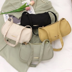 Women'S Small All Seasons Nylon Solid Color Fashion Square Zipper Crossbody Bag