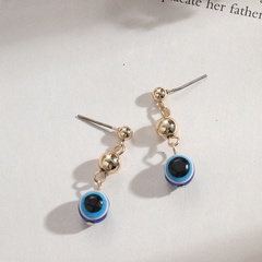 Fashion Devil'S Eye Alloy Plating Women'S Drop Earrings 1 Pair