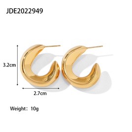 Fashion Geometric Stainless Steel Earrings Gold Plated Stainless Steel Earringspicture22