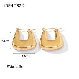 Fashion Geometric Stainless Steel Earrings Gold Plated Stainless Steel Earringspicture24