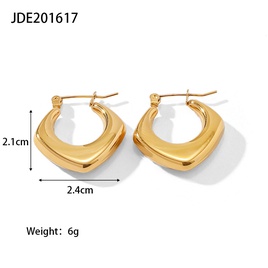 Fashion Geometric Stainless Steel Earrings Gold Plated Stainless Steel Earringspicture21