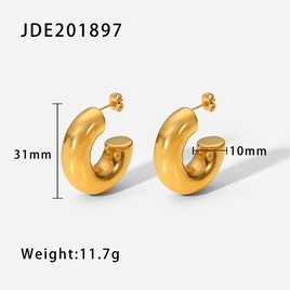 Fashion Geometric Stainless Steel Earrings Gold Plated Stainless Steel Earringspicture30