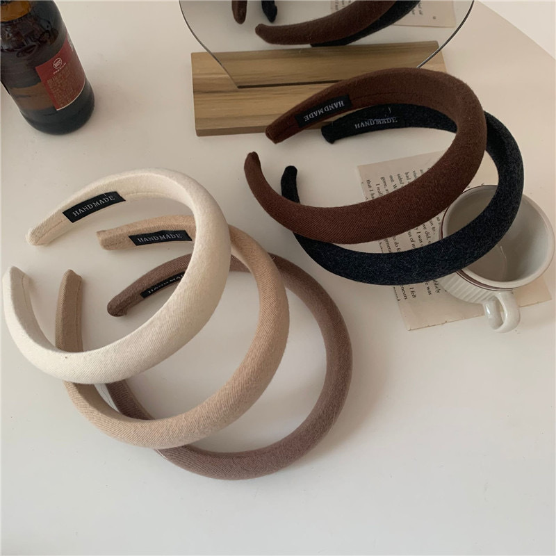 Simple Style Solid Color Cloth Hair Band2