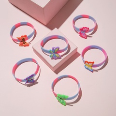 Fashion Butterfly PVC Silica Gel Epoxy Girl'S wristband 1 Piece