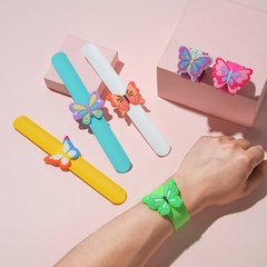 Fashion Butterfly Silica Gel Epoxy Girl'S wristband 1 Piece