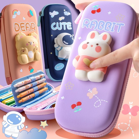 Cute cartoon Decompression Pencil Case Stationery Box Student stationary Wholesale's discount tags
