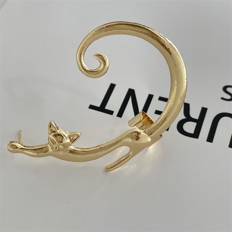 Fashion Cat Alloy Plating Women'S Ear clips 1 Piece's discount tags