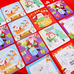 Papel de Navidad de dibujos animados lindo-Juguetes pequeños de educación temprana para bebés