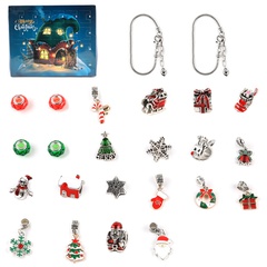 Fashion Christmas Tree Santa Claus Gloves Alloy Plating Unisex Bracelets 1 Piece