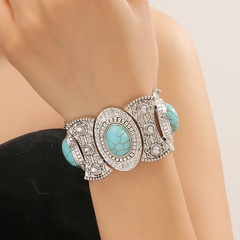 Fashion Geometric Alloy Turquoise Women'S Bracelets 1 Piece