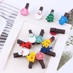 Cute Christmas Wooden Photo and Pictures Clip 1 Piece