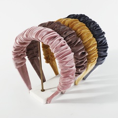 Mode Einfarbig Flanell Haarband 1 Stück