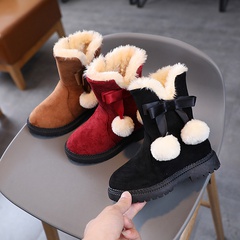 Women'S Fashion Solid Color Round Toe Booties