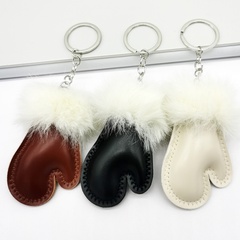 Fashion Gloves Pu Leather Patchwork PU Women'S Bag Pendant Keychain 1 Piece