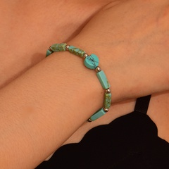 Simple Style Geometric Alloy Plating Turquoise Women'S Bracelets 1 Piece