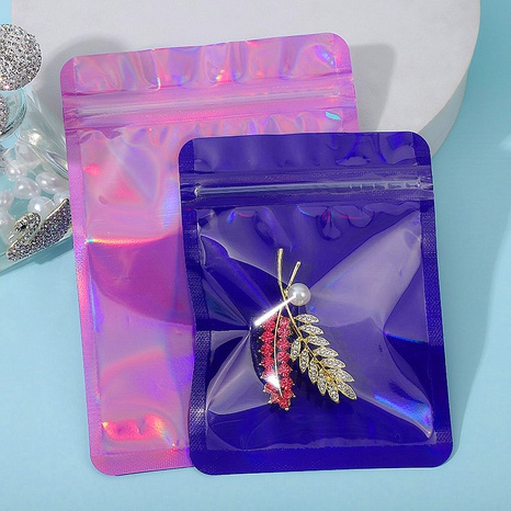 Fashion Solid Color Plastic Jewelry Packaging Bags 1 Piece's discount tags