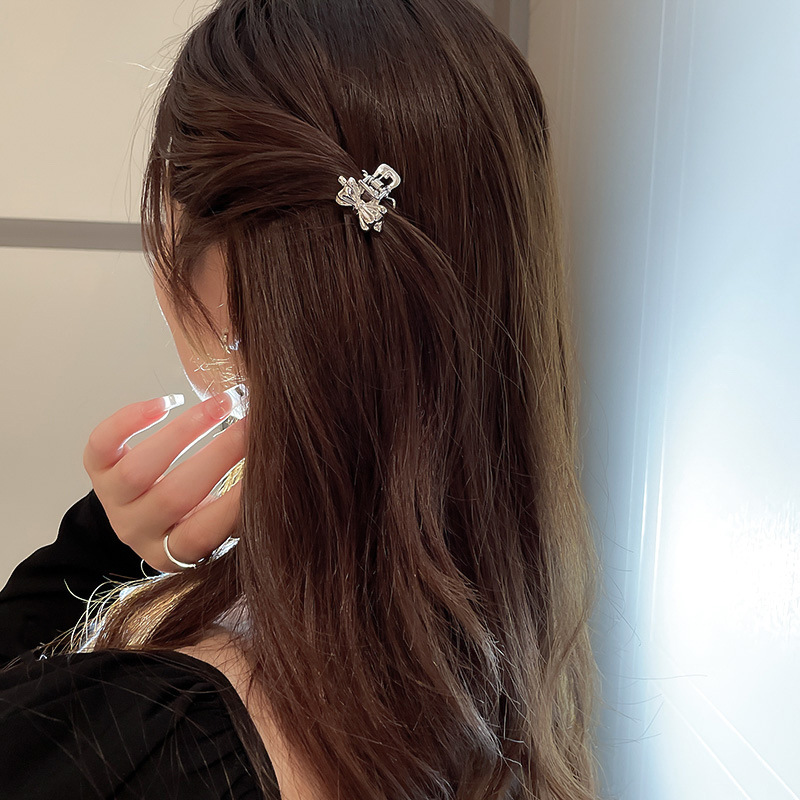 Simple Style Bow Knot Alloy Hair Claws 1 Piece1