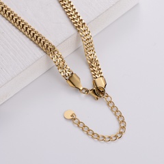 Retro Devil'S Eye Stainless Steel Gold Plated Necklace 1 Piece