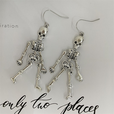 Funny Skeleton Alloy Plating Women'S Ear hook 1 Pair's discount tags