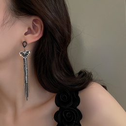 Fashion Tassel Metal Inlay Rhinestones WomenS Drop Earrings 1 Pairpicture34
