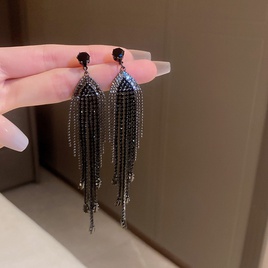 Fashion Tassel Metal Inlay Rhinestones WomenS Drop Earrings 1 Pairpicture44