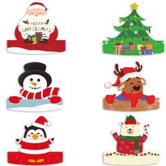 Christmas Santa Claus Snowman Paper Party Costume Props 1 Set