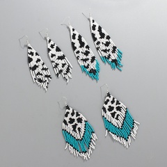 Bohemian Geometric Color Block Seed Bead Women'S Drop Earrings 1 Pair