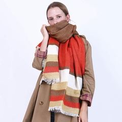 Women'S Fashion Stripe Imitation cashmere Tassel Winter Scarves