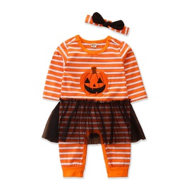 Halloween Fashion Pumpkin Cotton Baby Romperspicture11