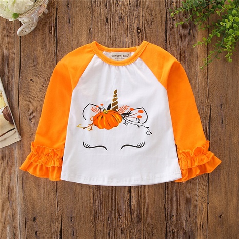 Halloween Fashion Letter Cotton T-shirts & Blouses's discount tags
