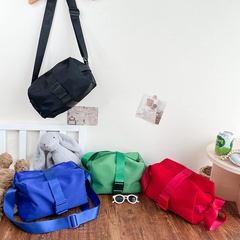 Kid'S Medium All Seasons Nylon Solid Color Fashion Zipper Crossbody Bag