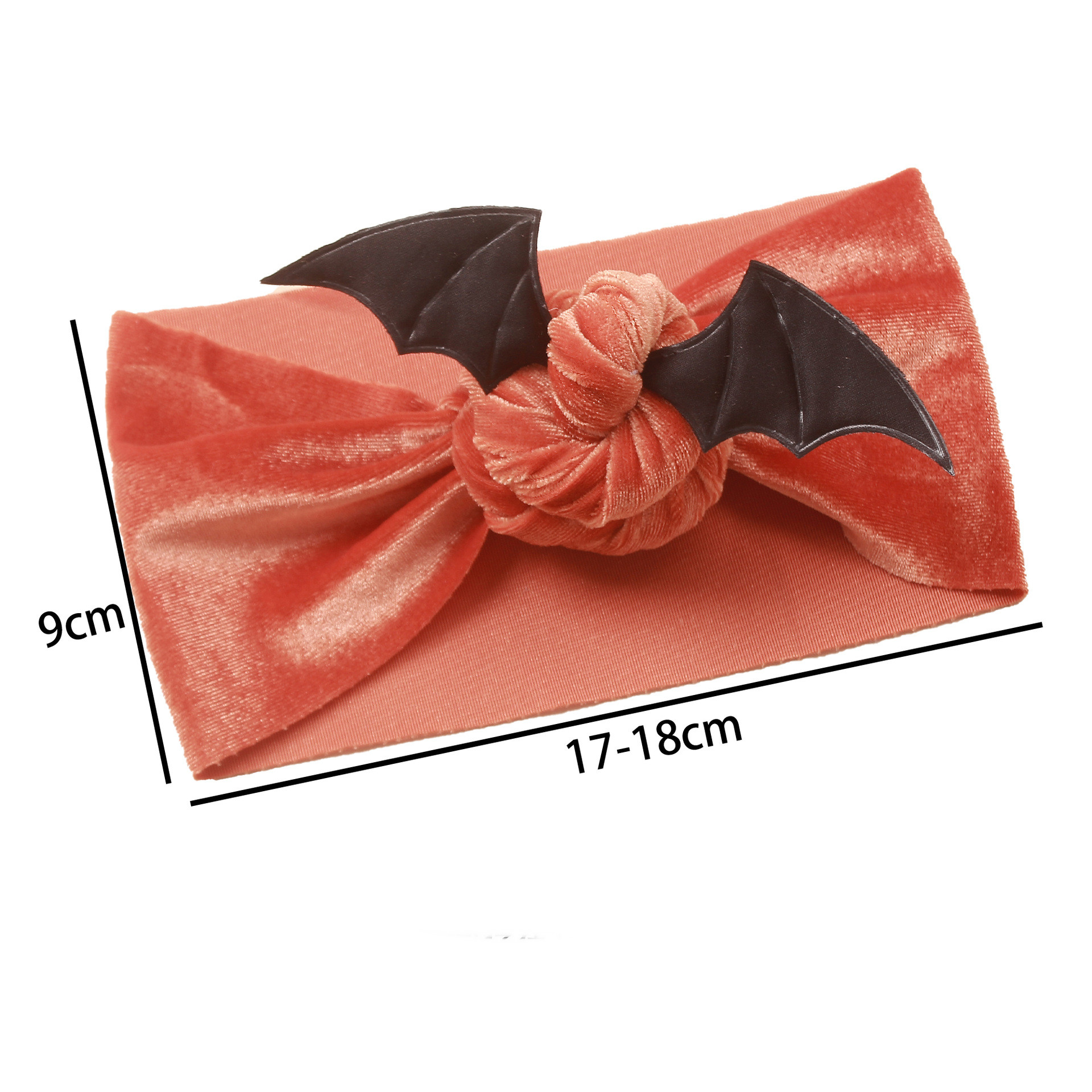 Fashion Bat Cloth Flocking Pleated Hair Band 1 Piece3